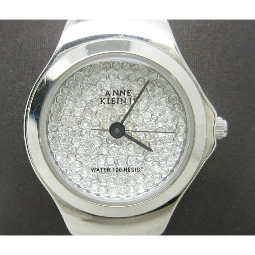 Women's Anne Klein II 100ft WR Crystals Analog 25mm Dial Watch (C257)
